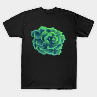 Cute Watercolor Digital Succulent Plant Sticker T-Shirt